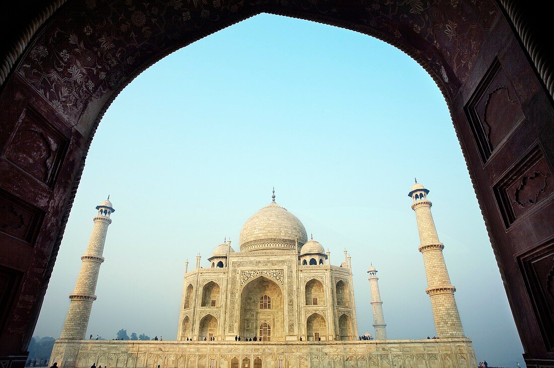 The Taj Mahal, mausoleum of the Empress Mumtaz Mahal  Agra  India.