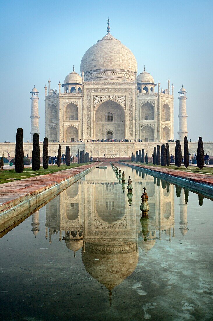 The Taj Mahal, mausoleum of the Empress Mumtaz Mahal  Agra  India.