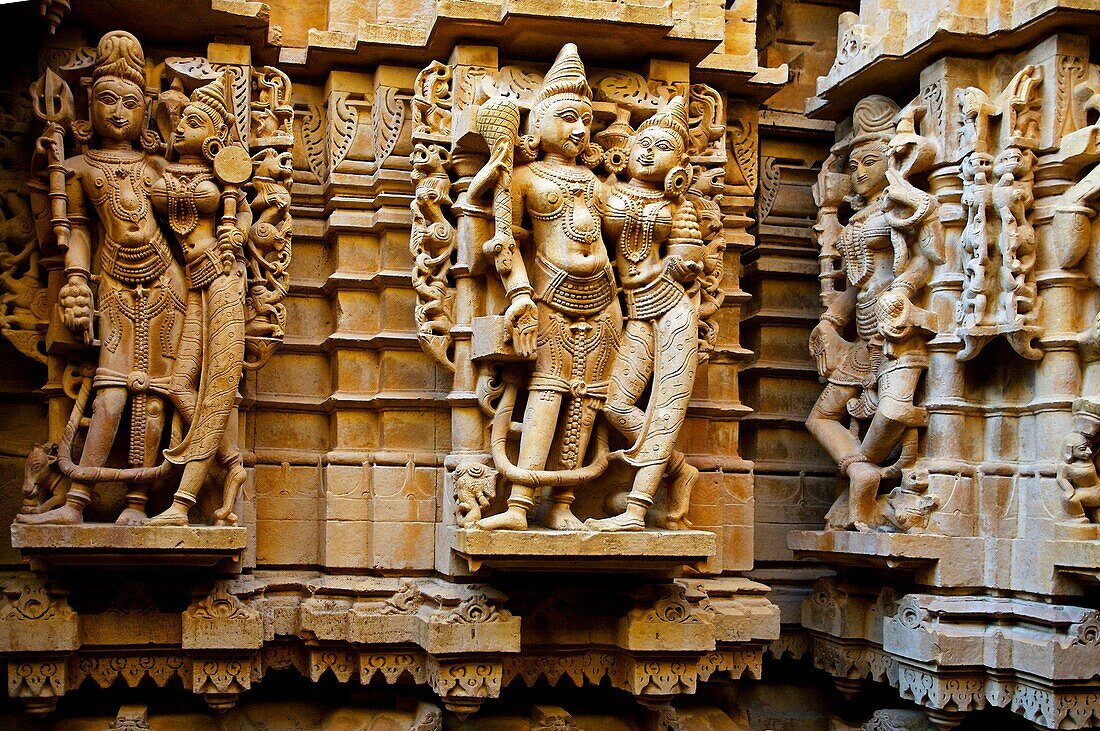 Jain Temple, Jaisalmer, Rajasthan, India.