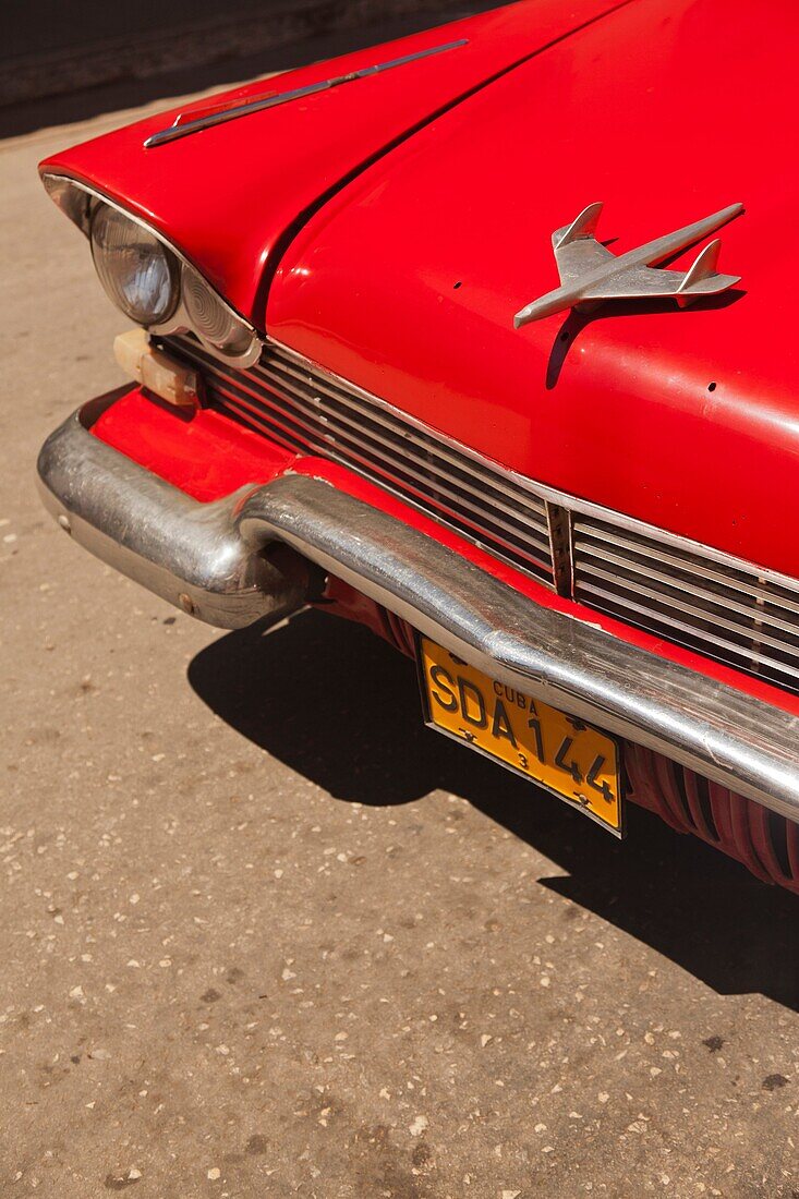 Cuba, Sancti Spiritus Province, Trinidad, 1950s-era US-made Plymouth car