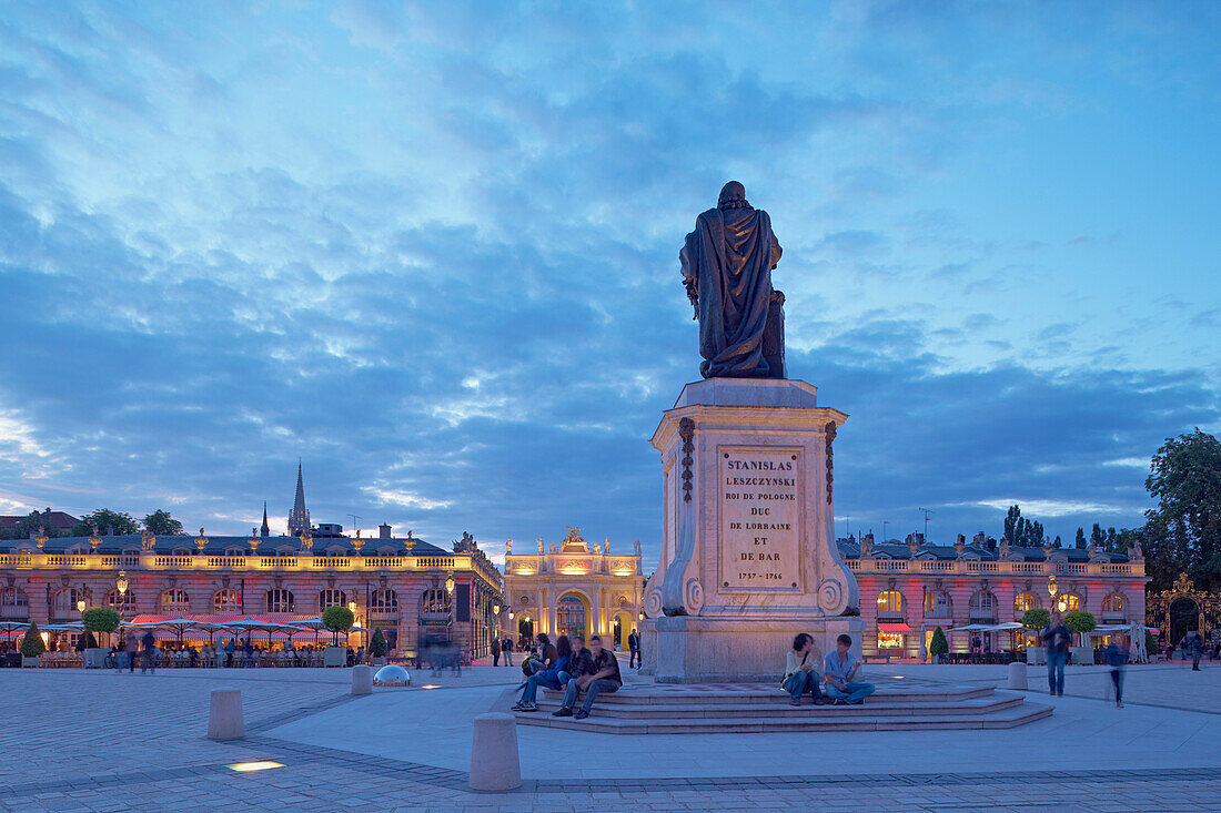 La Place Stanislas in Nancy, Unesco Weltkulturerbe, Meurthe-et-Moselle, Region Alsace-Lorraine, Elsaß-Lothringen, Frankreich, Europa