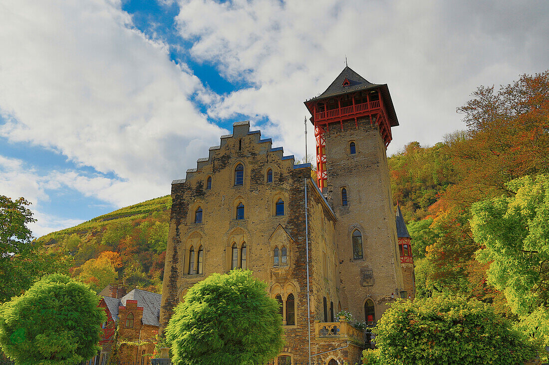 Schloss Liebig Castle, Kobern-Gondorf, Mosel, Rhineland-Palatinate, Germany, Europe