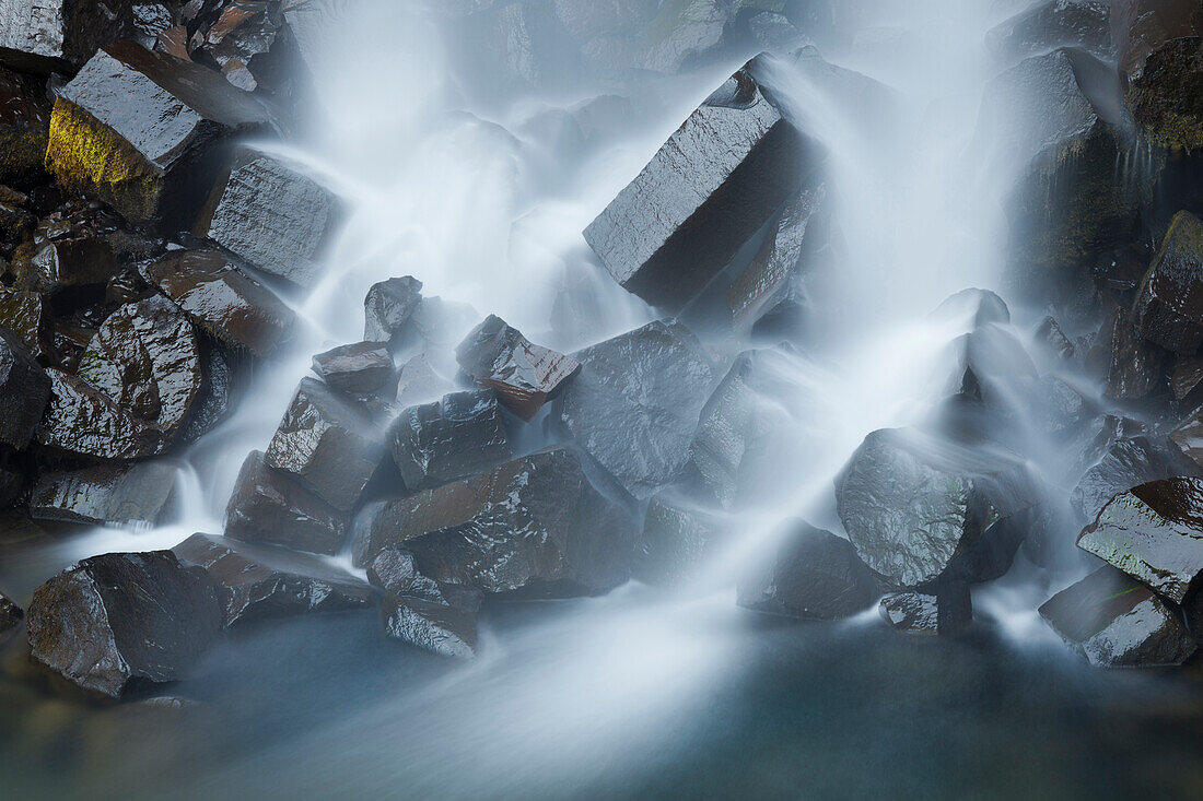 Basalt columns at Svartifoss Waterfall, Skaftafell, East Iceland, Iceland