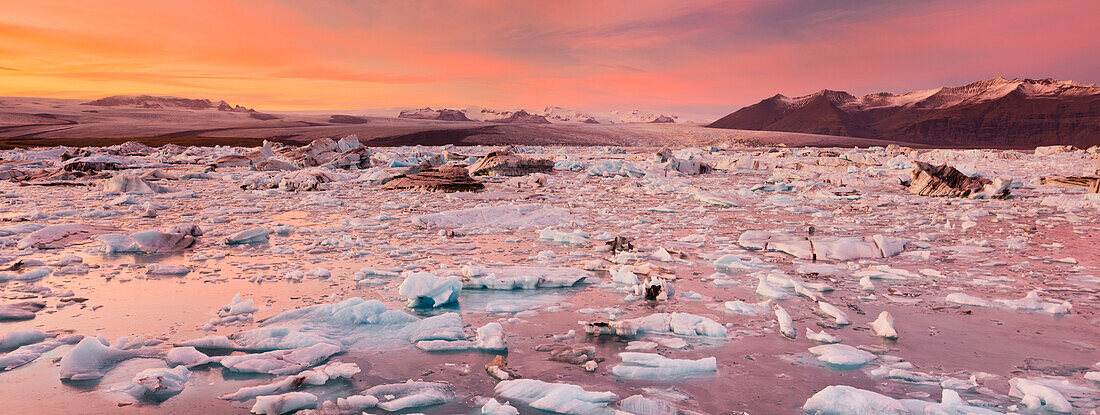 Gletscherlagune Jökulsarlon, Ostsisland, Island