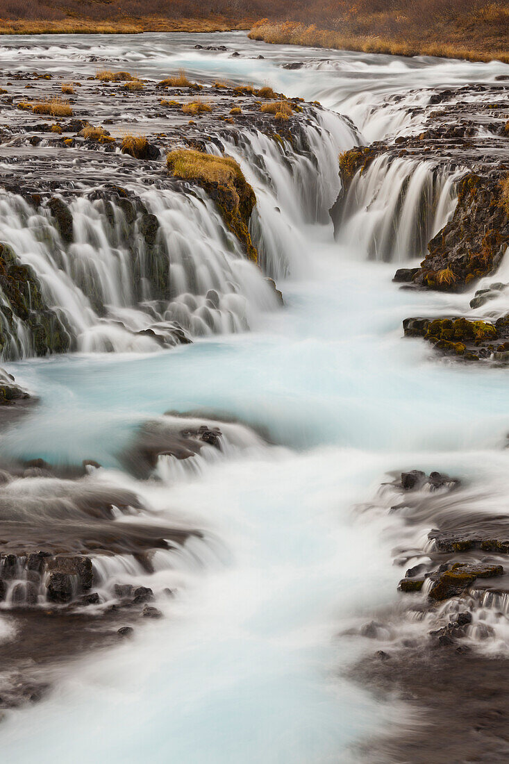 Brúarfoss Wasserfall, Südisland, Island