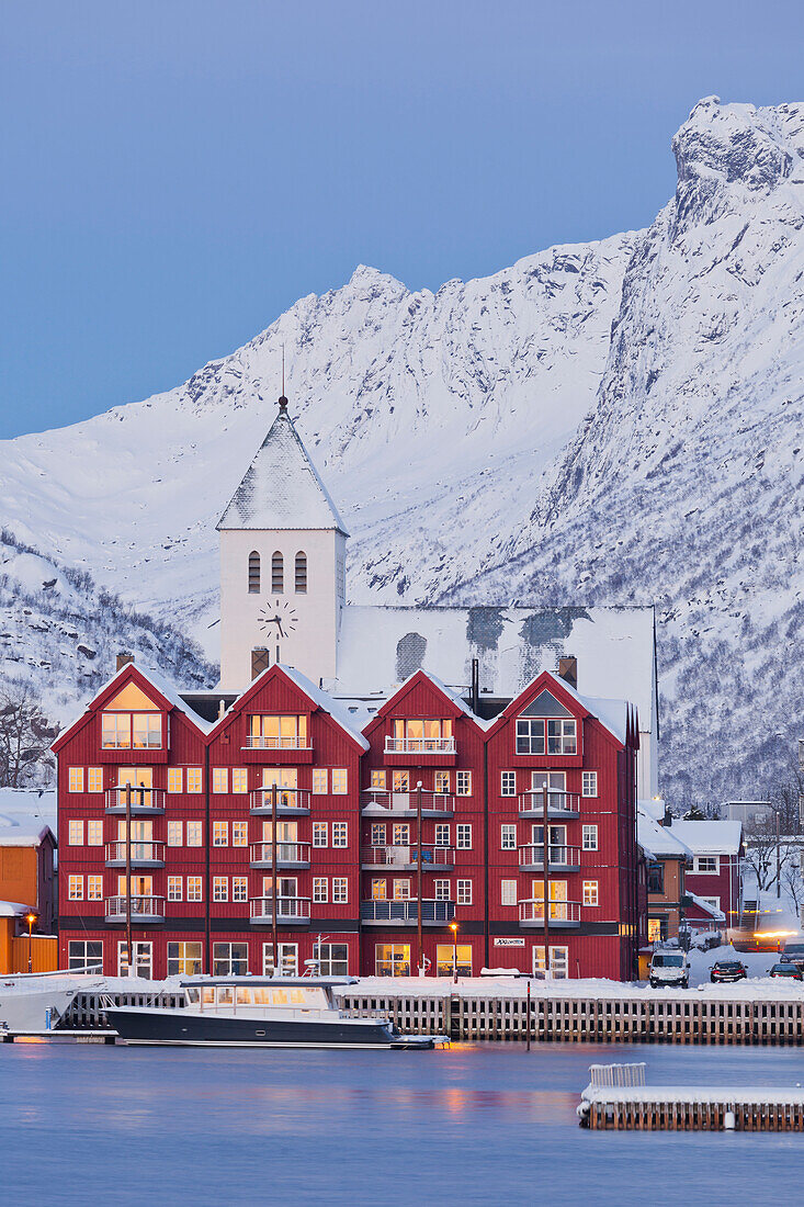 Svolvaer, Austvagoya, Lofoten, Nordland, Norway