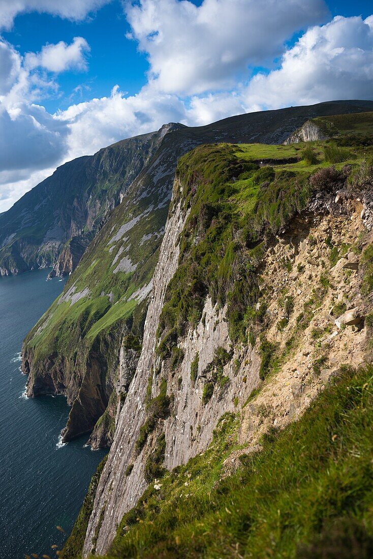 Slieve League cliffs, on the west coast of Donegal, Republic of Ireland