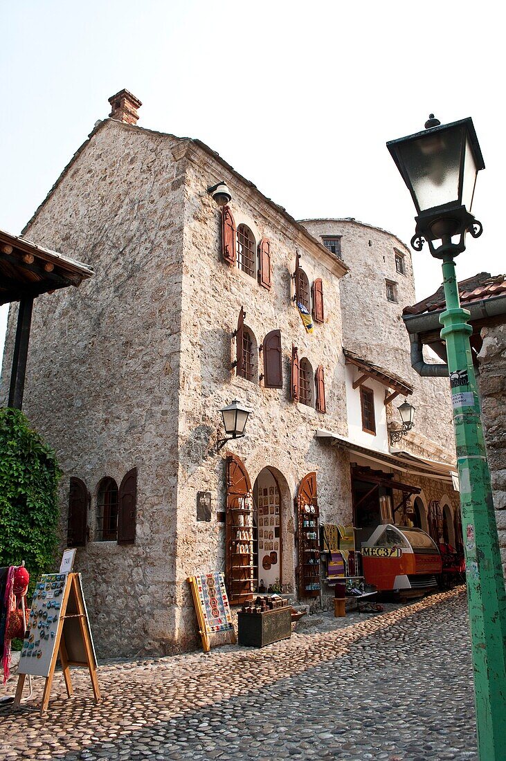 Street in Old Town, Mostar, Bosnia and Herzegovina