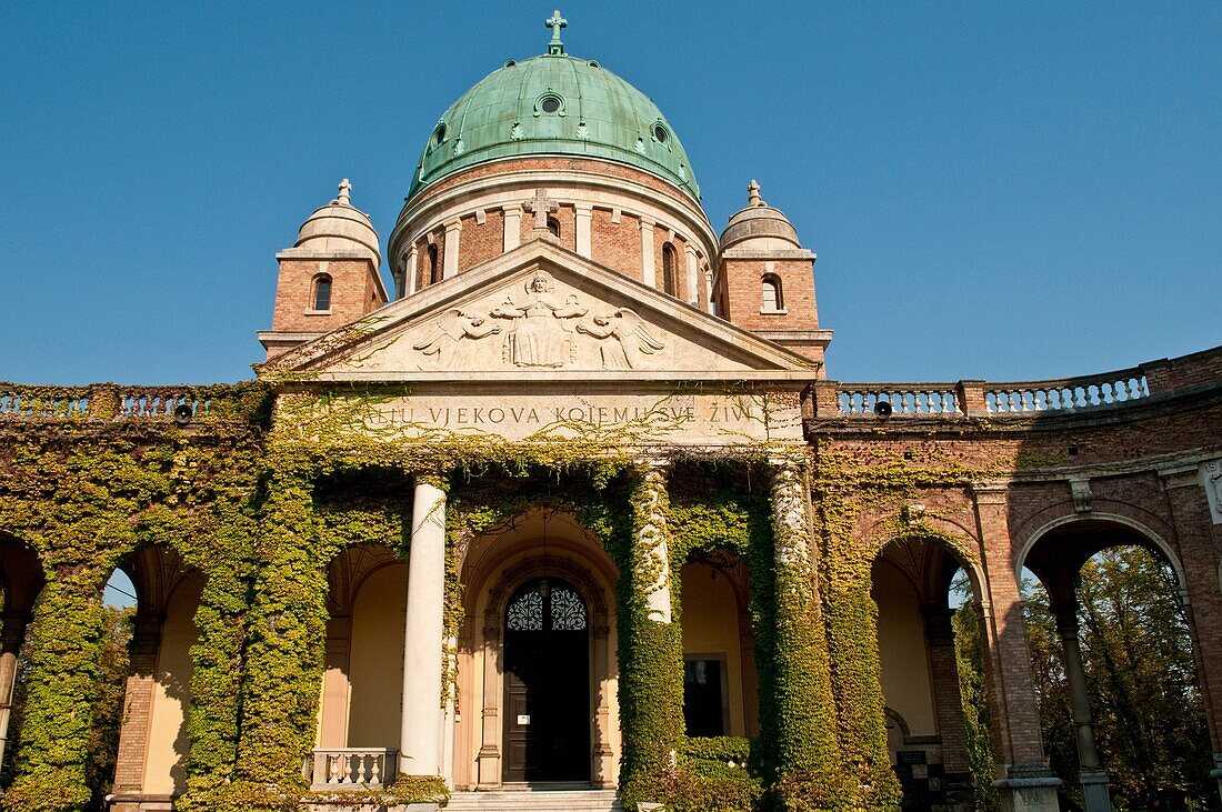 Mirogoj Cemetery Church, Zagreb, Croatia