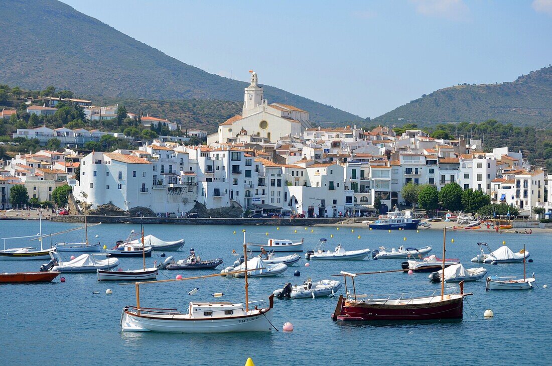 View of the seaside town of Cadaques Catalunya