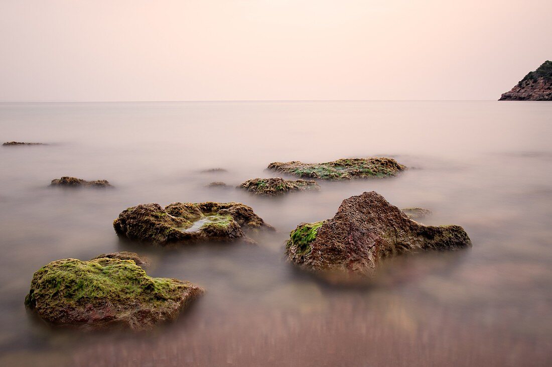 Stones in Sa Caleta beach  Ibiza, Balearic Islands, Spain