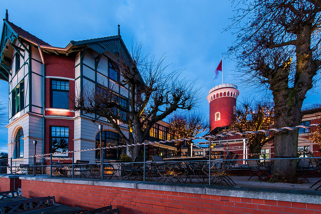 Biergarten Restaurant und Hotel Süllberg in Blankenese, Hamburg, Deutschland