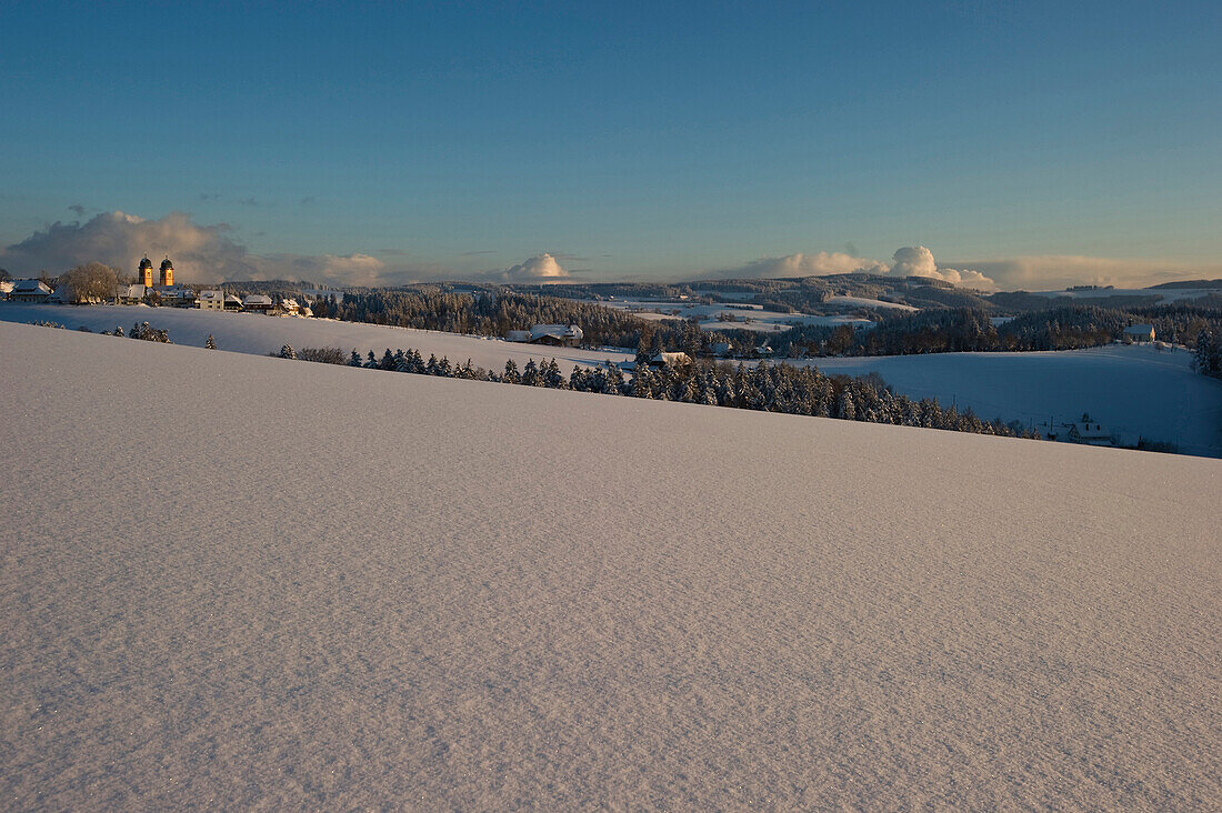 Sunset near St Maergen, Black Forest, Baden-Wuerttemberg, Germany