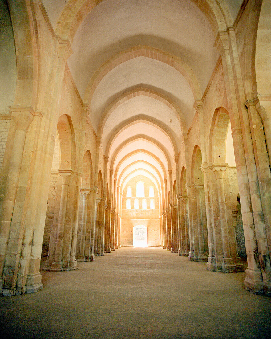 FRANCE, Burgundy, interior of Abbaye De Fontenay, Marmagne