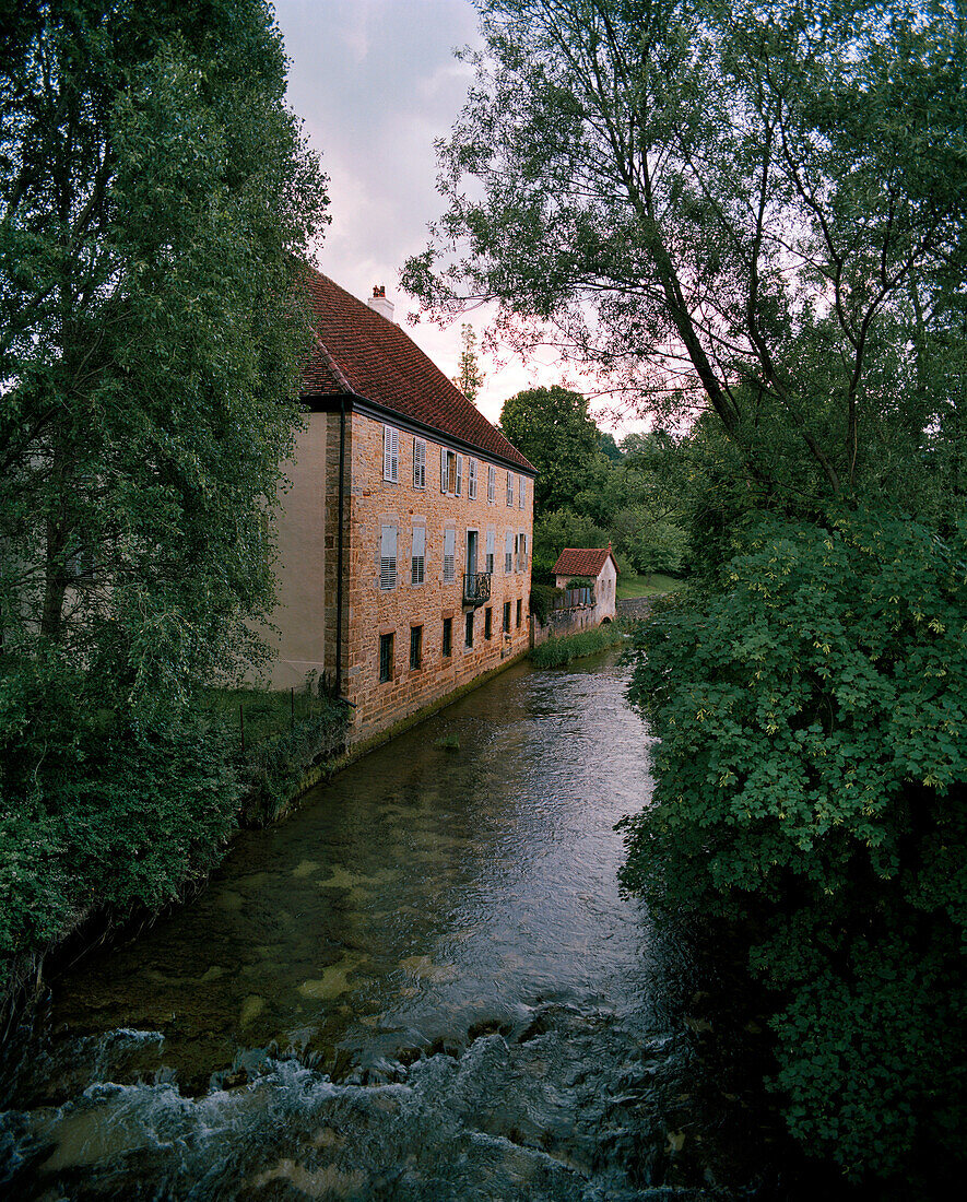 FRANCE, Arbois, town vignette in Arbois, Jura Wine Region