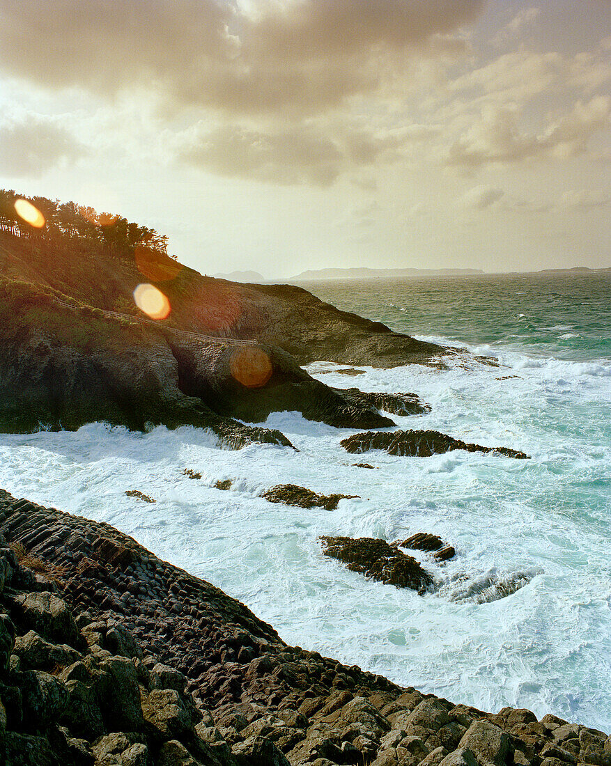 JAPAN, Kyusu, coastline at sunset, Sea of Japan