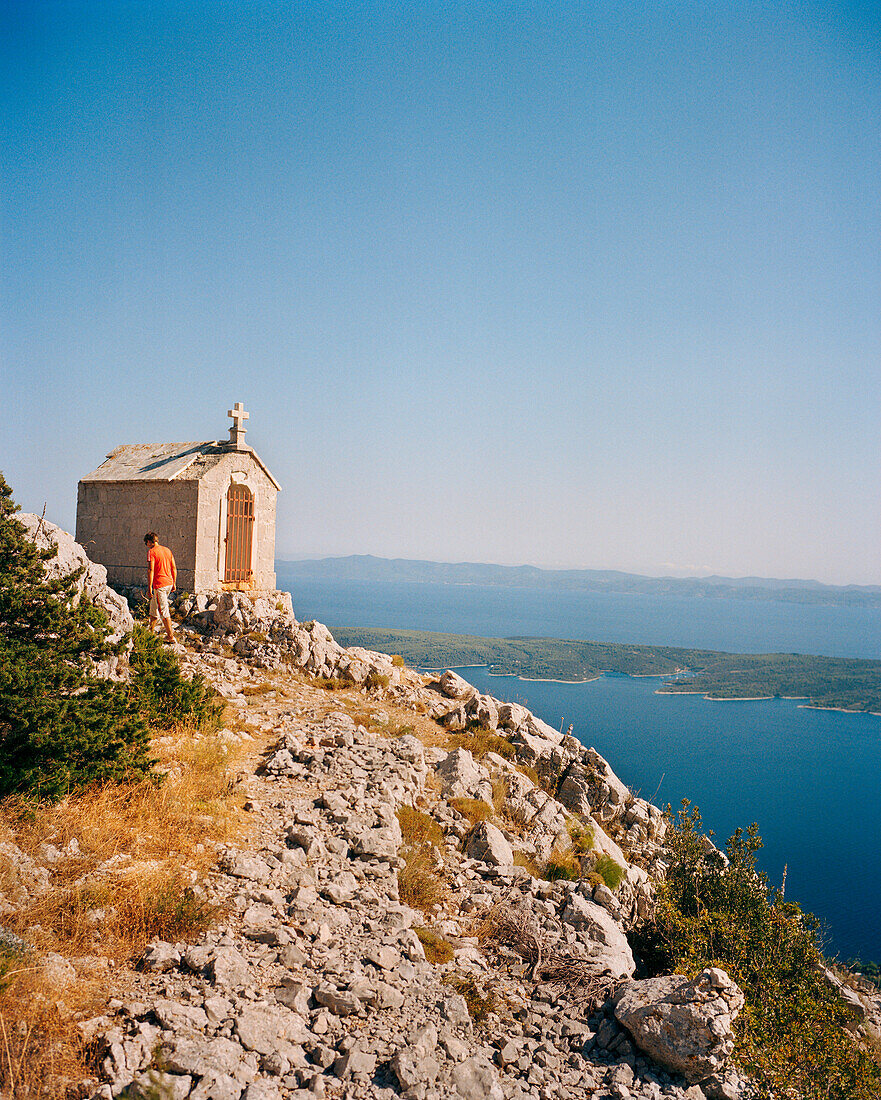 CROATIA, Hvar, Dalmatian Coast, St. Anthony's Chapel in Hvar Island.