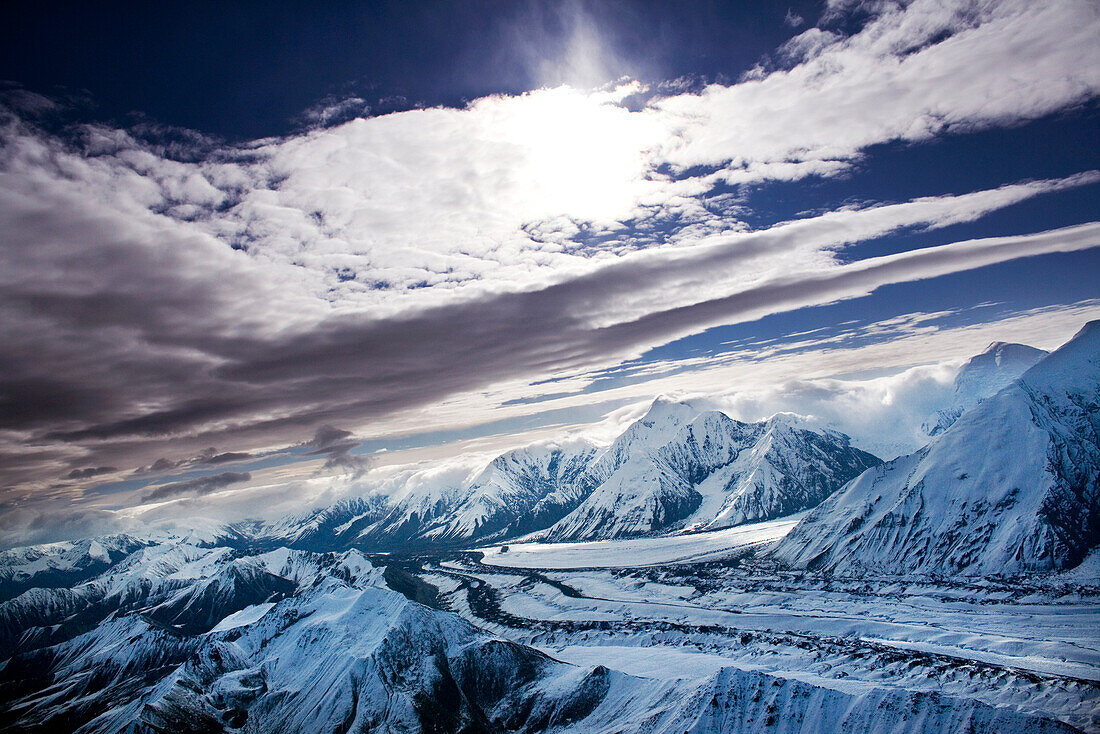 USA, Alaska, view of the Denali Range, Denali National Park