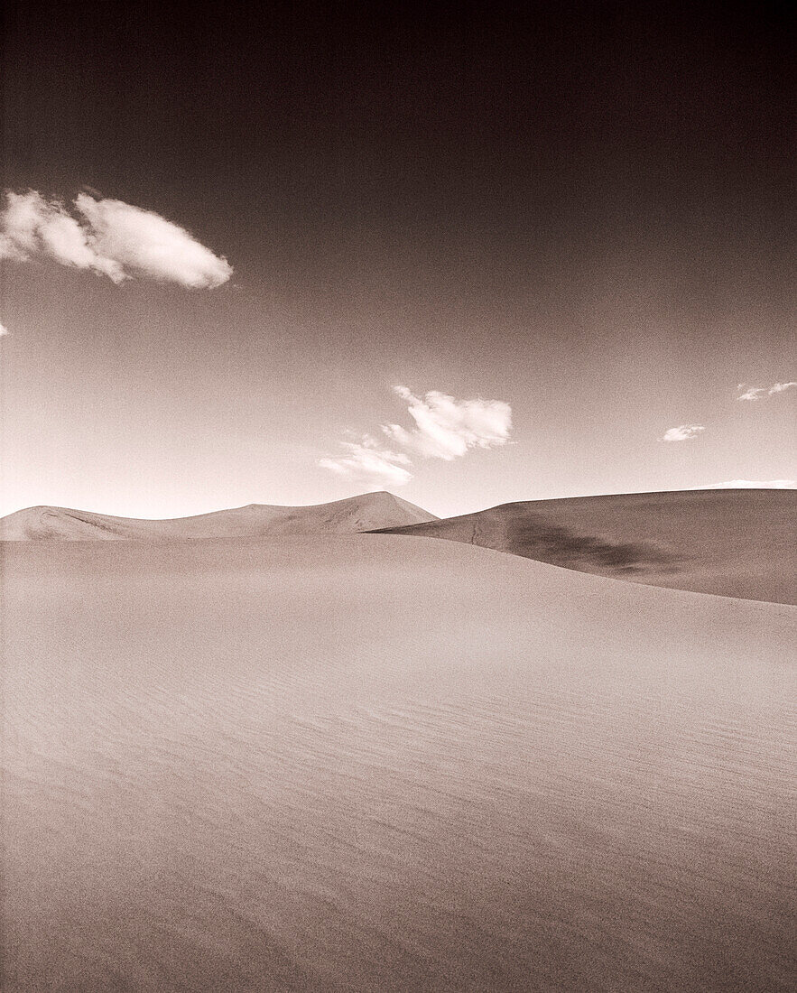 USA, California, Stovepipe Wells sand dunes, Death Valley National Park (B&W)