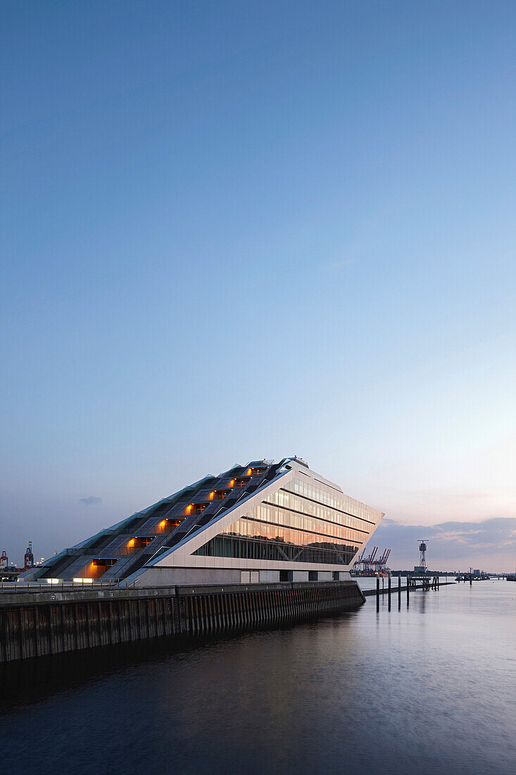 Dockland, office building, near Altona fishing harbour, Hamburg, Germany