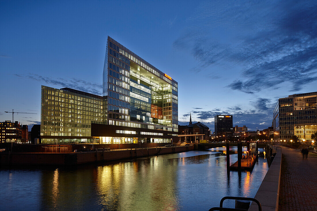 Spiegel Verlagsgebäude, Ericusspitze, zwischen Hafencity und Speicherstadt, Hamburg, Deutschland