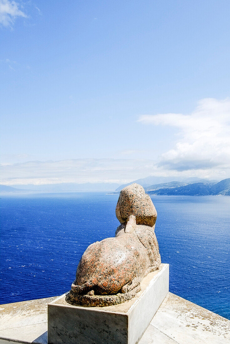 Sphinx, Villa San Michele, Capri, Kampanien, Italien