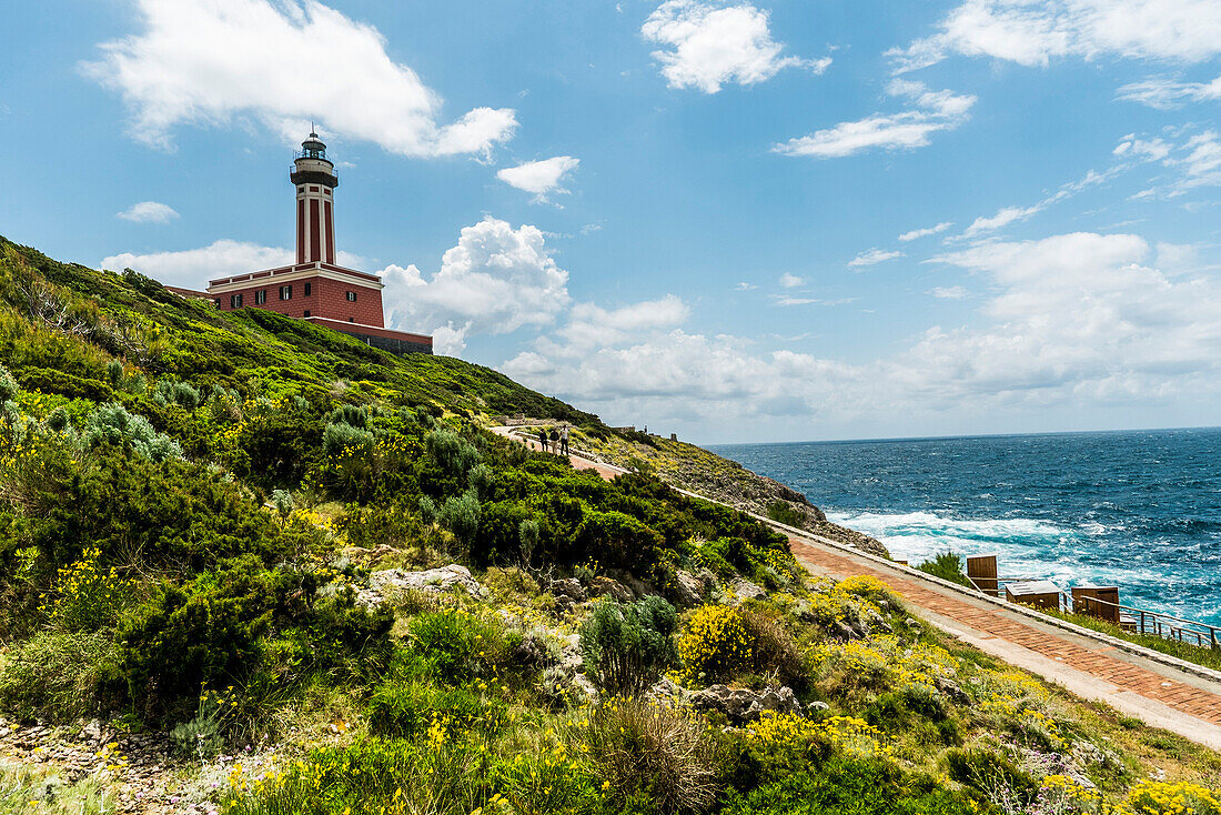 Lighthouse, Faro di Punta Carena, Anacapri, Capri, Campania, Italy