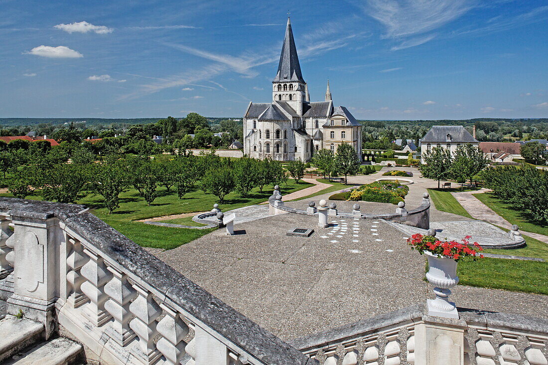 Abteikirche St. Georges de Boscherville in normannischer Romanik, Saint Martin de Boscherville, Haute-Normandie, Frankreich