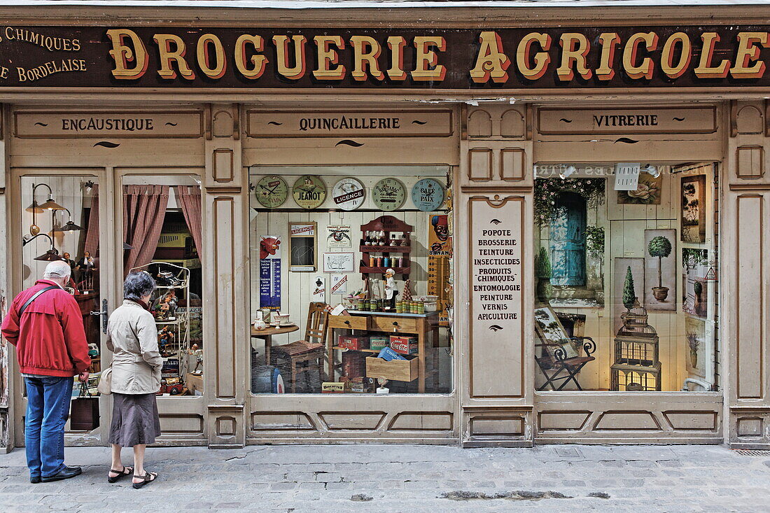 Interior decorating store, Drogerie Agricole, old town of Rouen, Normandy, France