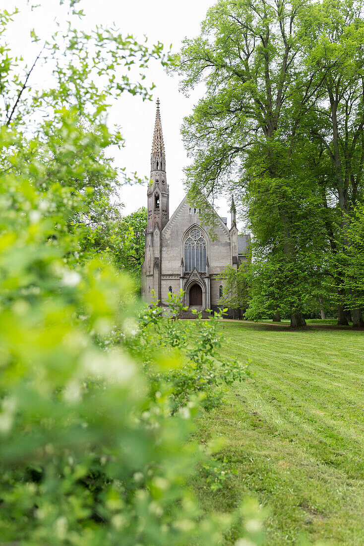 Schlosskirche, Schloss Kröchlendorff, Kröchlendorff, Uckermark, Brandenburg, Deutschland