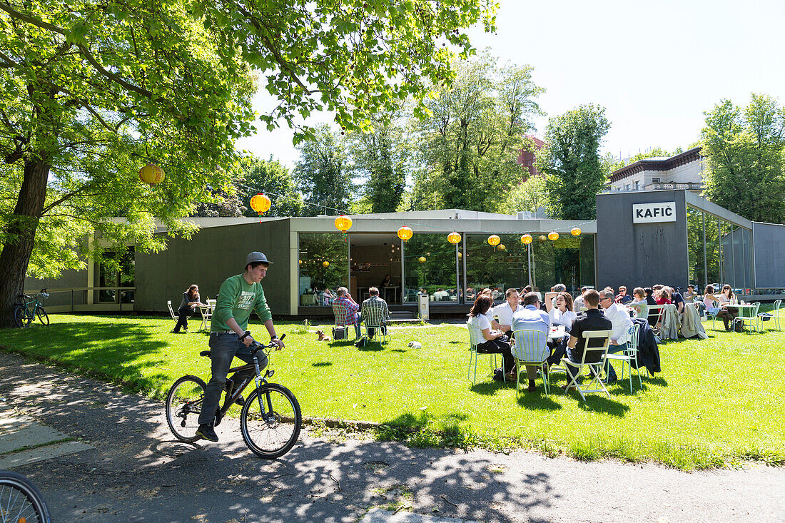 Cafe near Gallery for Contemporary Art, Leipzig, Saxony, Germany