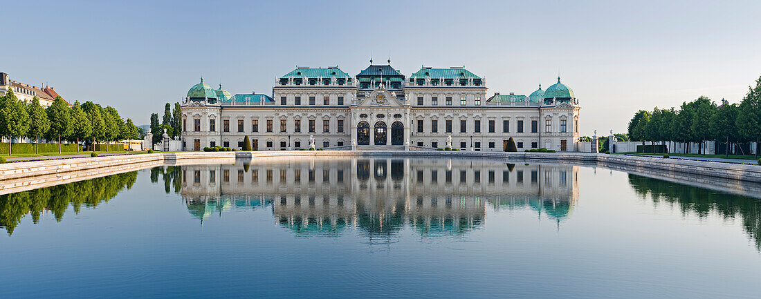Belvedere palace and palace gardens, Barock, Vienna, Austria