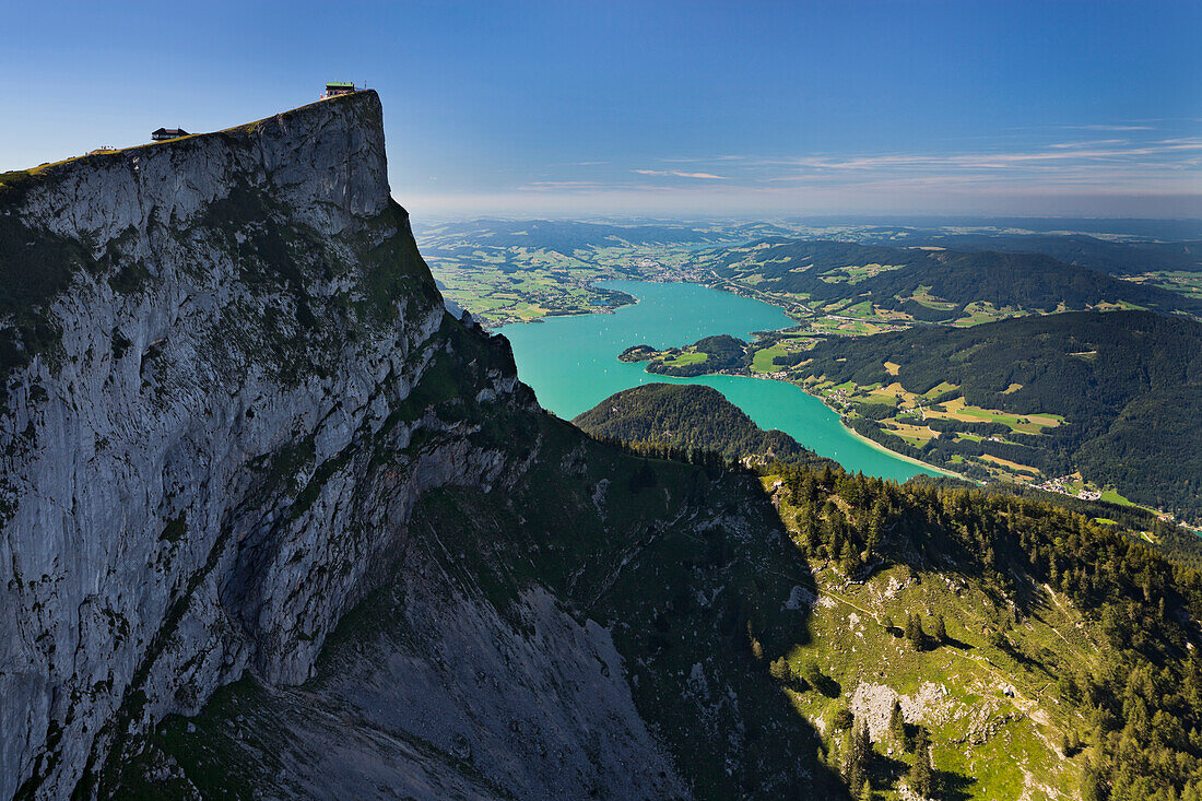 Schafberg und lake Mondsee, Salzkammergut, Salzburg Land, Austria