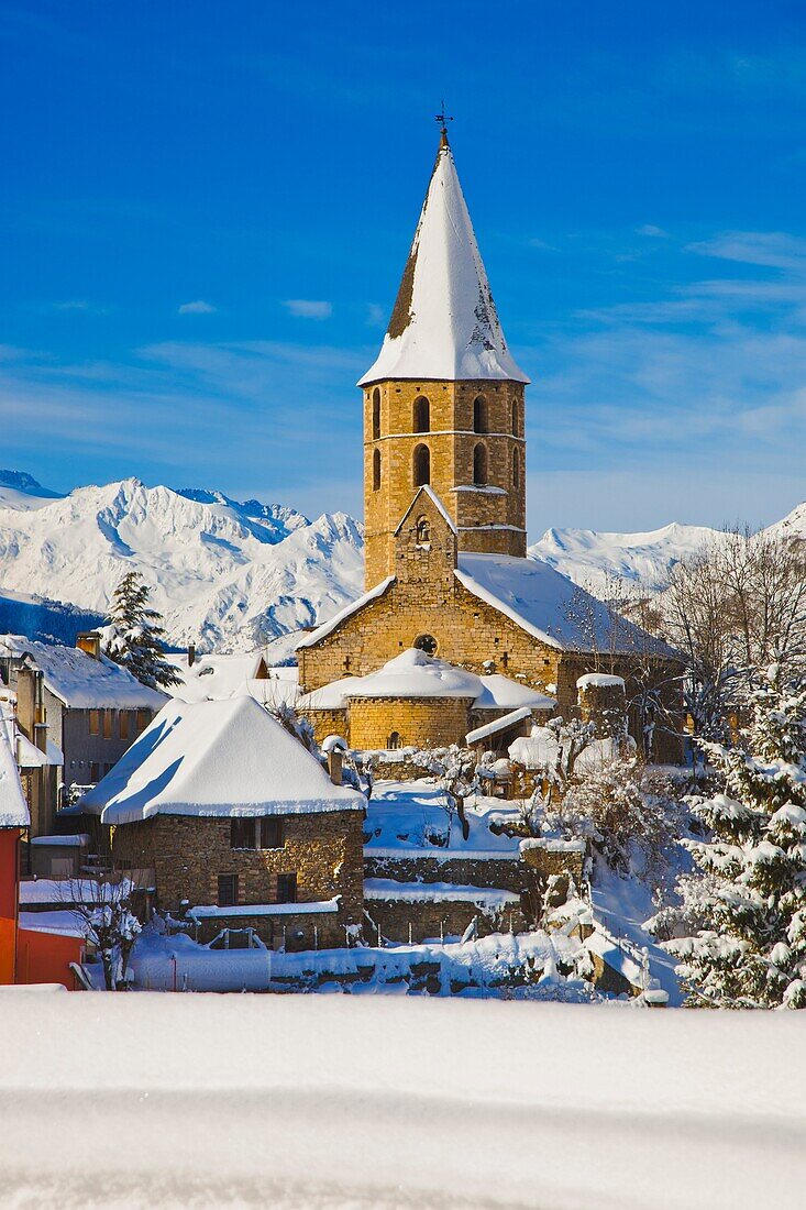 Sant Andreu Church  Salardu  Naut Aran  Aran Valley  Pyrenees  Lerida  Lleida  Catalunya  Spain