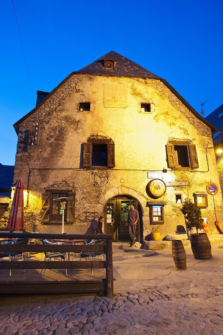 Eth Both Restaurant in Plaza Mayor Square  Salardu  Naut Aran  Aran Valley  Pyrenees  Lerida  Lleida  Catalunya  Spain