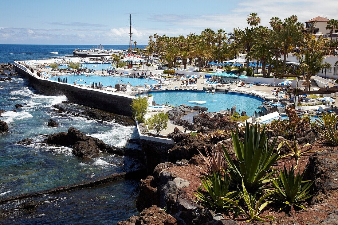 Puerto de La Cruz, Teneriffa, Kanarische Insel, Spanien.