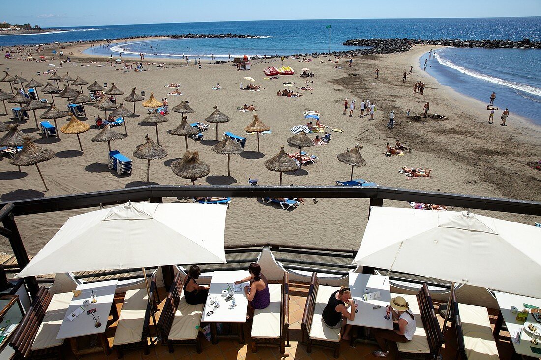 Playa de Las Americas, Strand, Teneriffa, Kanarische Inseln, Spanien.