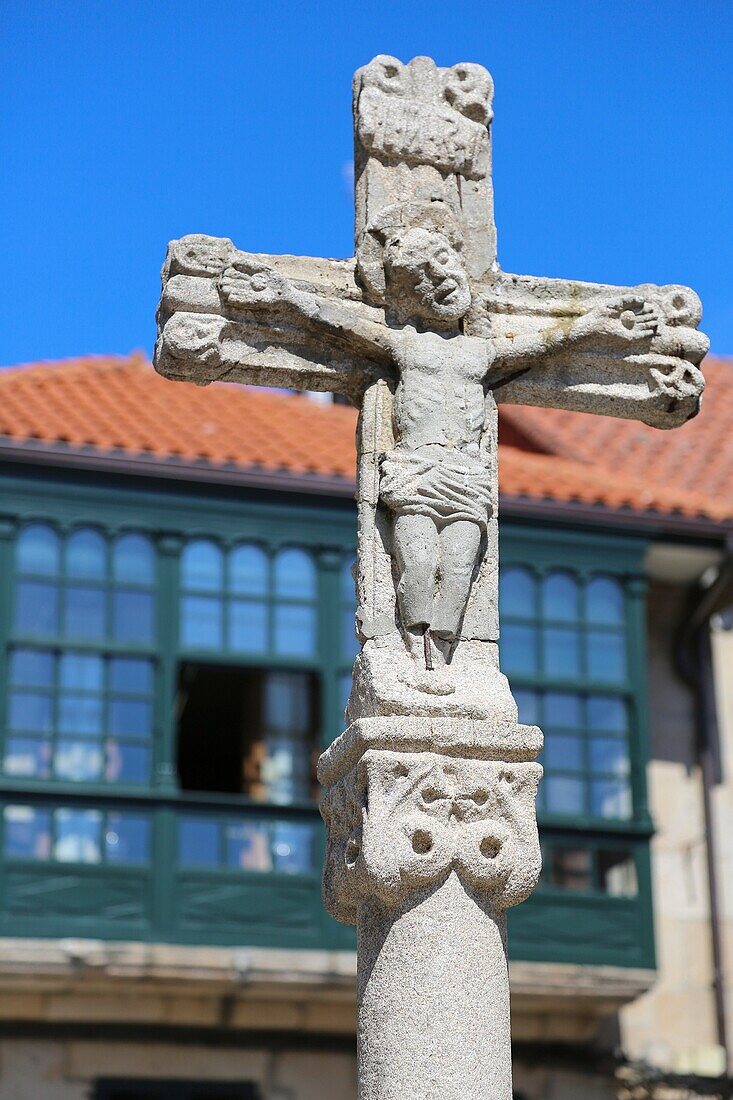 Plaza de la Leña, Pontevedra, Galicia, Spain.