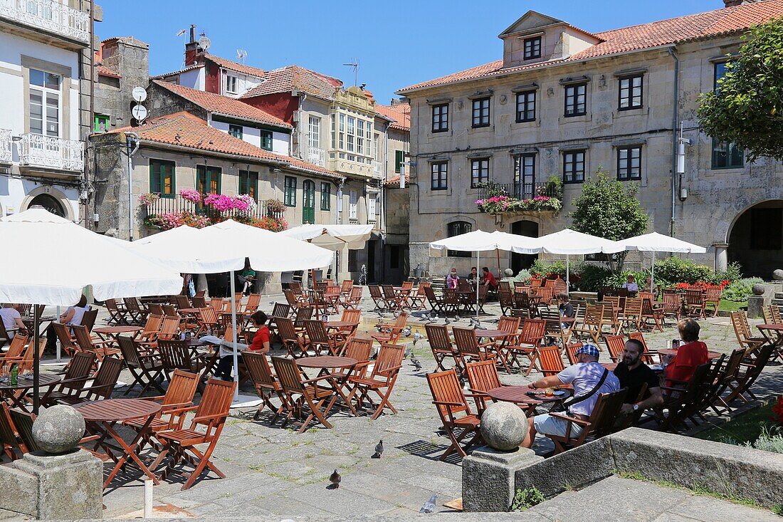 Plaza da Ferraría, Herrería-Platz, Pontevedra, Galicien, Spanien.