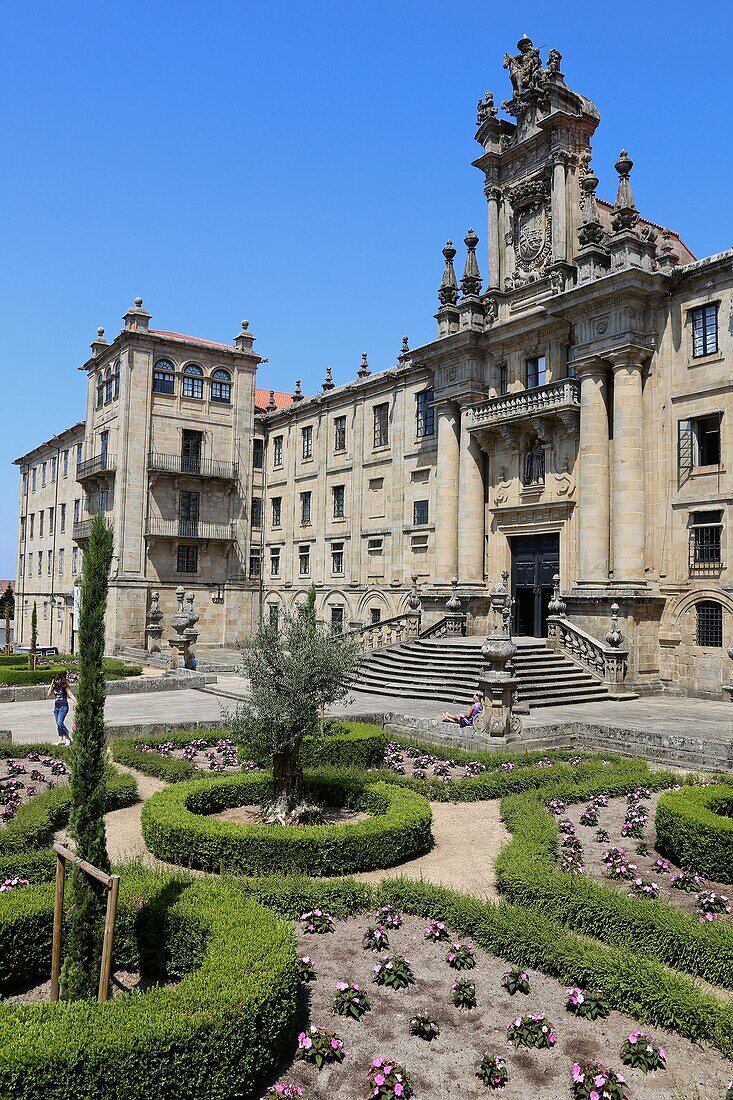 Mosteiro de San Martiño Pinario, Praza da Inmaculada, Santiago de Compostela, A Coruña province, Galicia, Spain.