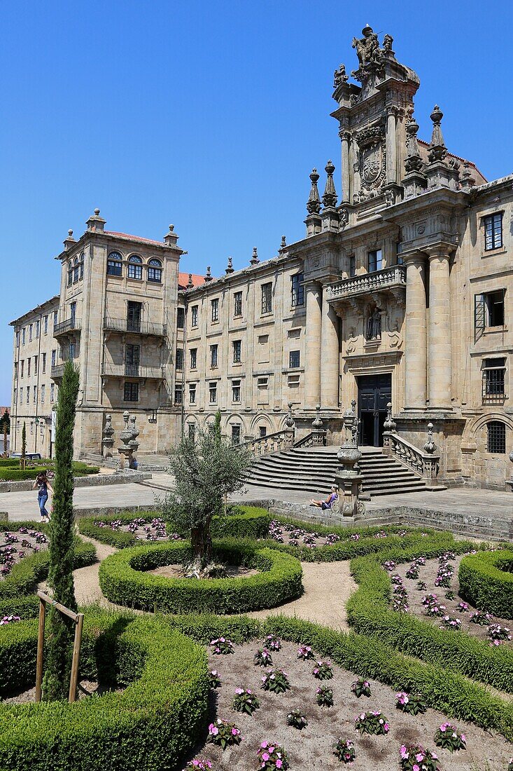 Mosteiro de San Martiño Pinario, Praza da Inmaculada, Santiago de Compostela, Provinz A Coruña, Galicien, Spanien.