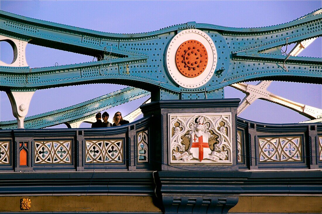 UK, London, detail of the ´Tower bridge´ also called London Bridge.