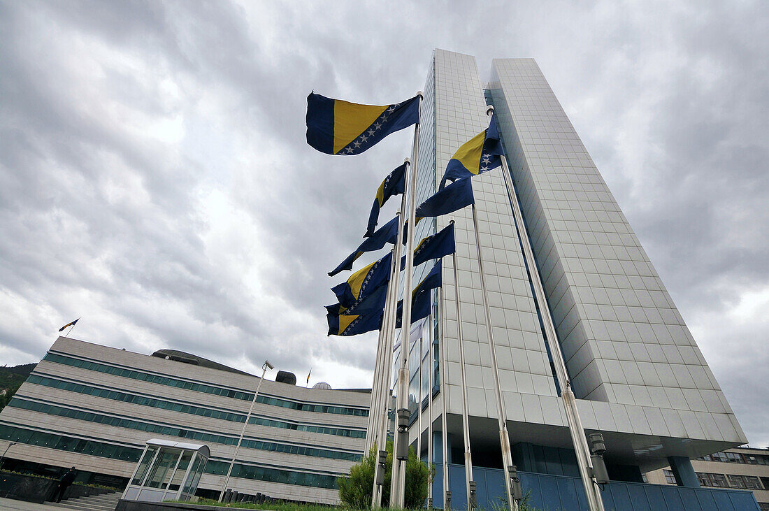 House of parliament and government building in Newtown, Sarajevo, Bosnia and Herzegovina