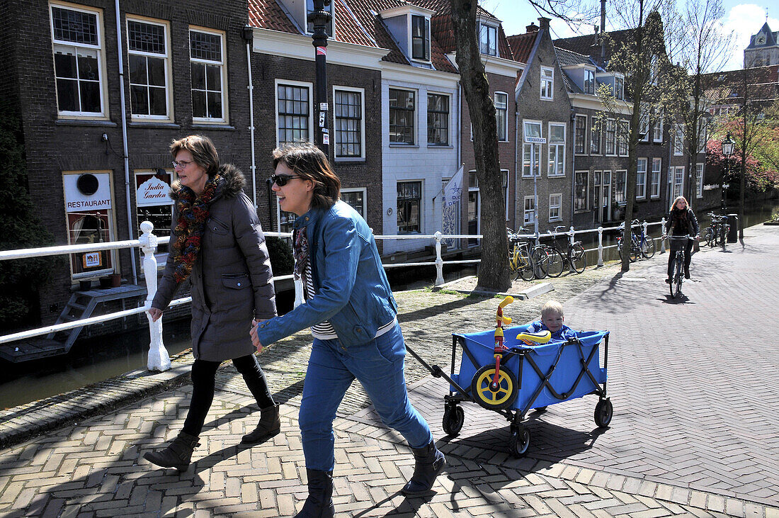 Am Markt und Nieuwe Kerk, Delft, Niederlande