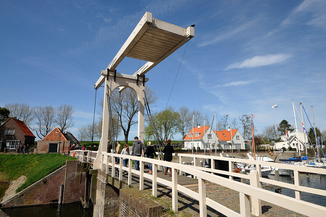 Hubbrücke in Veere auf Zeeland, Süd- Niederlande, Niederlande