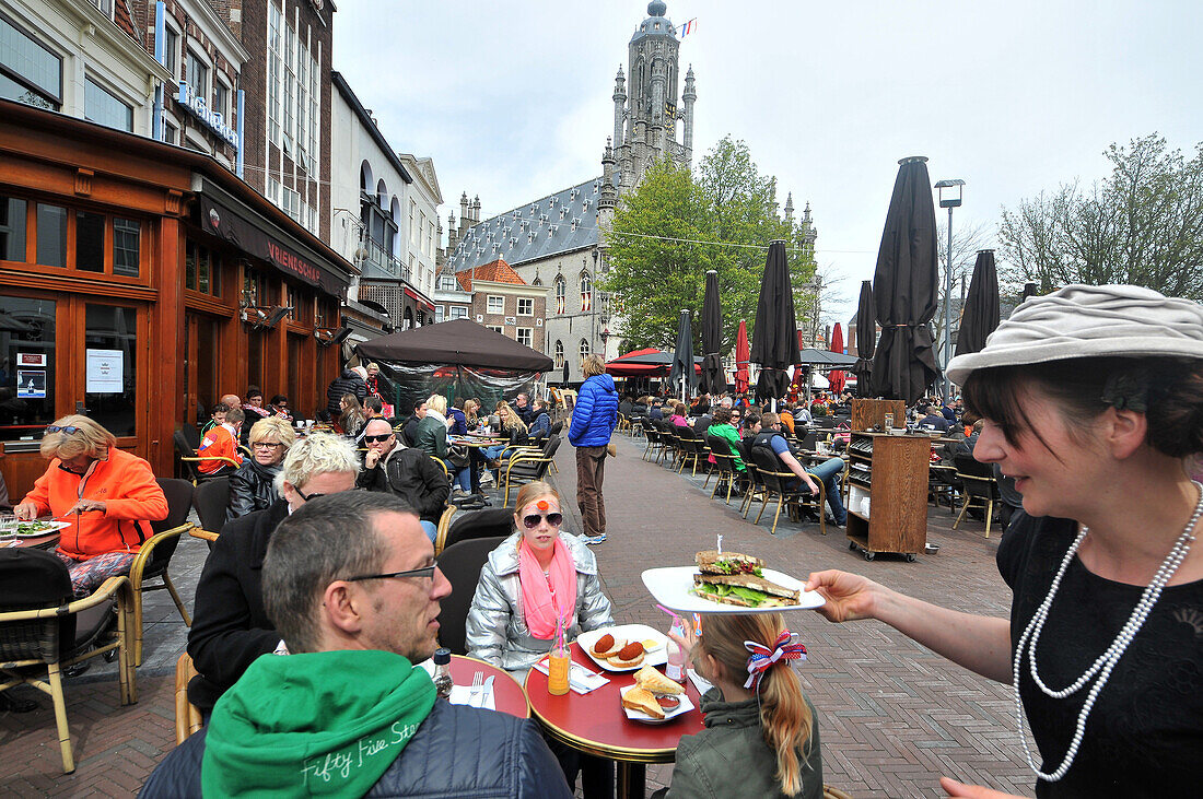 Am Rathaus, Middelburg auf Zeeland, Süd- Niederlande, Niederlande