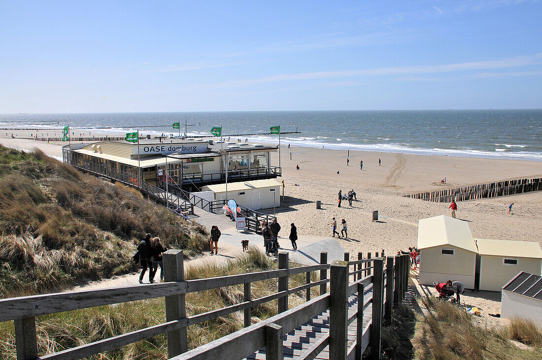 Am Strand von Domburg, Zeeland, Süd- Niederlande, Niederlande