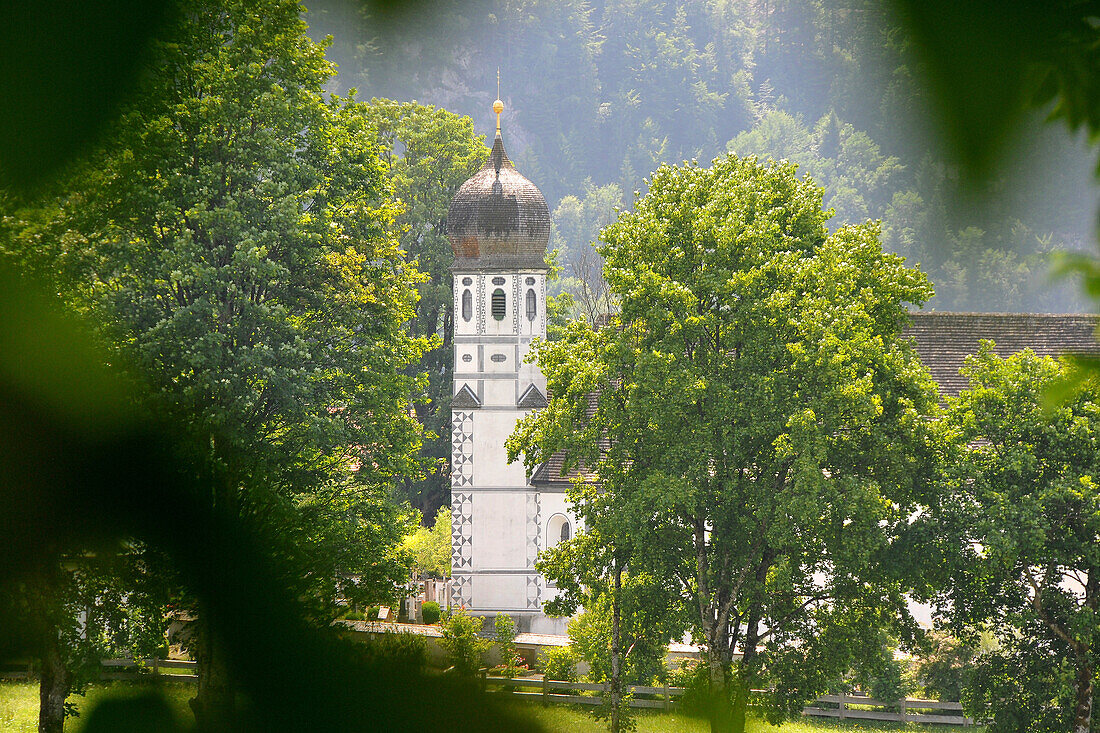 Kirche in Fischbachau am Wendelstein, Bayern, Deutschland