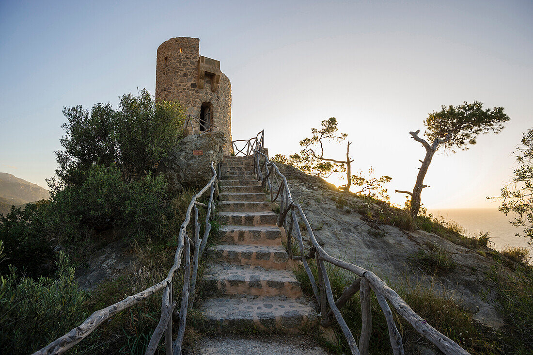 Torre Talaia de Ses Animes, Banyalbufar, Mallorca, Spanien