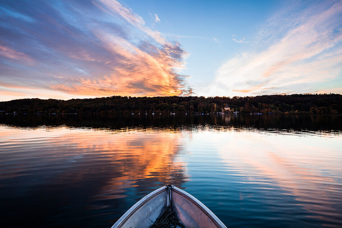 Lake Starnberg in dawn, Bavaria, Germany